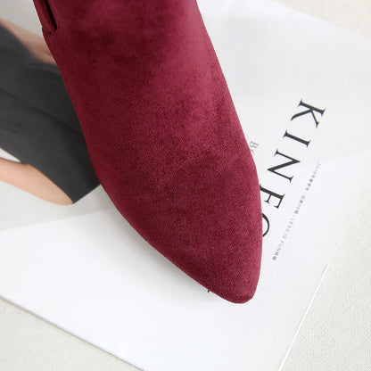 New Spring Sexy Black Wine Red Women Ankle Boots High Stelitto Heels Lady Dress Shoes Plus Small Big Size 11 32 43 45 48