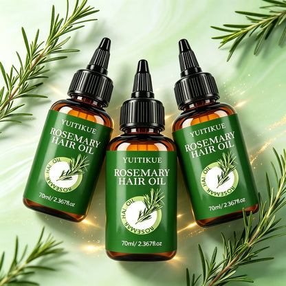 YUITIKUE Rosemary Hair Care Oil Nourishes Scalp And Hair Enhances Natural Glow And Reduces Breakage