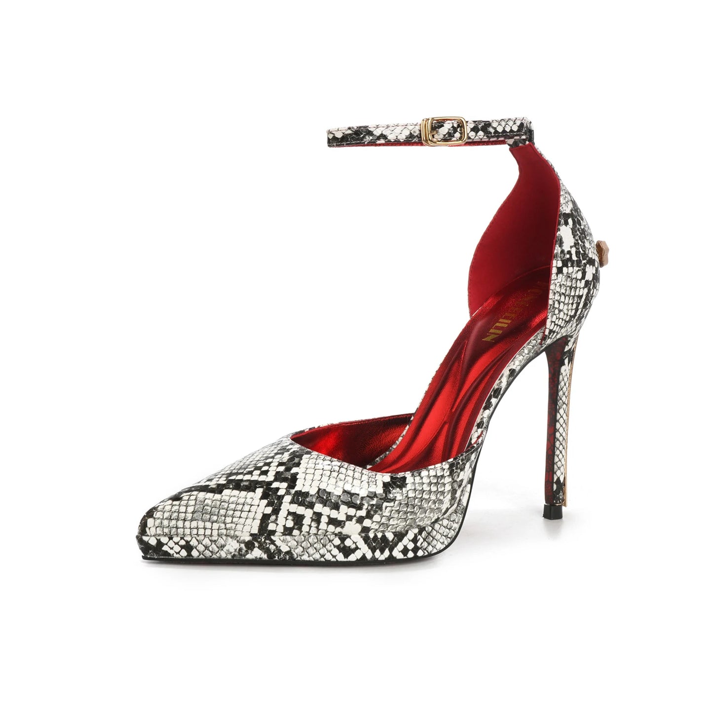 Luxury Stiletto Women's Sandals with Fashion Metal Decoration Pointed Toe Casual Pumps Heels Elegant Womens Shoes Sandalias Muje