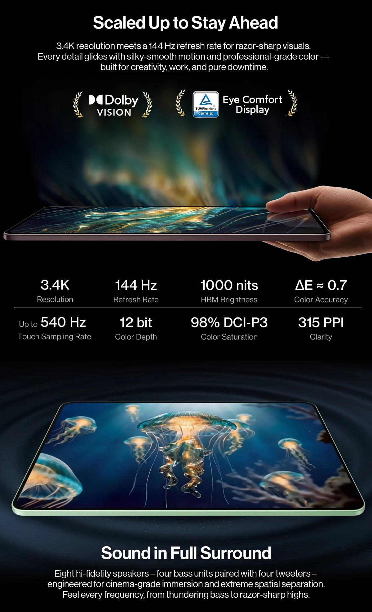 World Premiere OnePlus Pad 4 Global Version Tablet Snapdragon 8 Elite Gen 5 13380mAh Battery 80W SUPERVOOC 13.2-inch Display