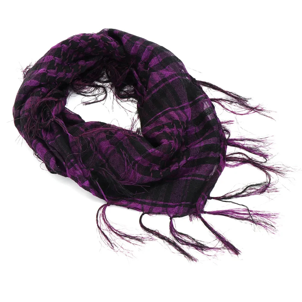 2024 New Military Tactical Desert Hijab Scarf Muslim Headscarf Islam Arab Keffiyeh Head Neck Scarves Wrap for Men and Women