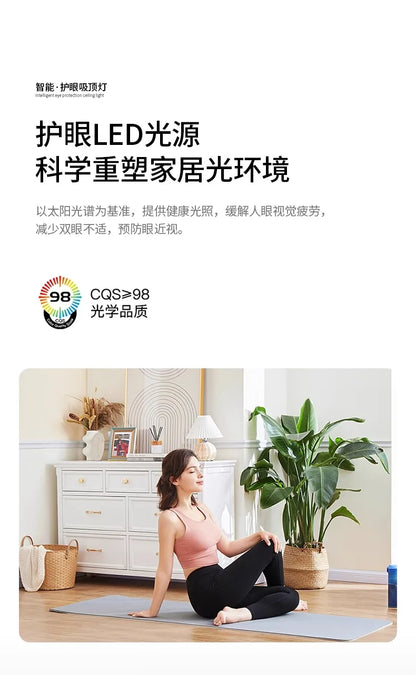 Modern LED Ceiling Lamp Square Ultrathin Living Room Lights with Remote Control Bedroom Study Dining Home Decor Lighting Fixture