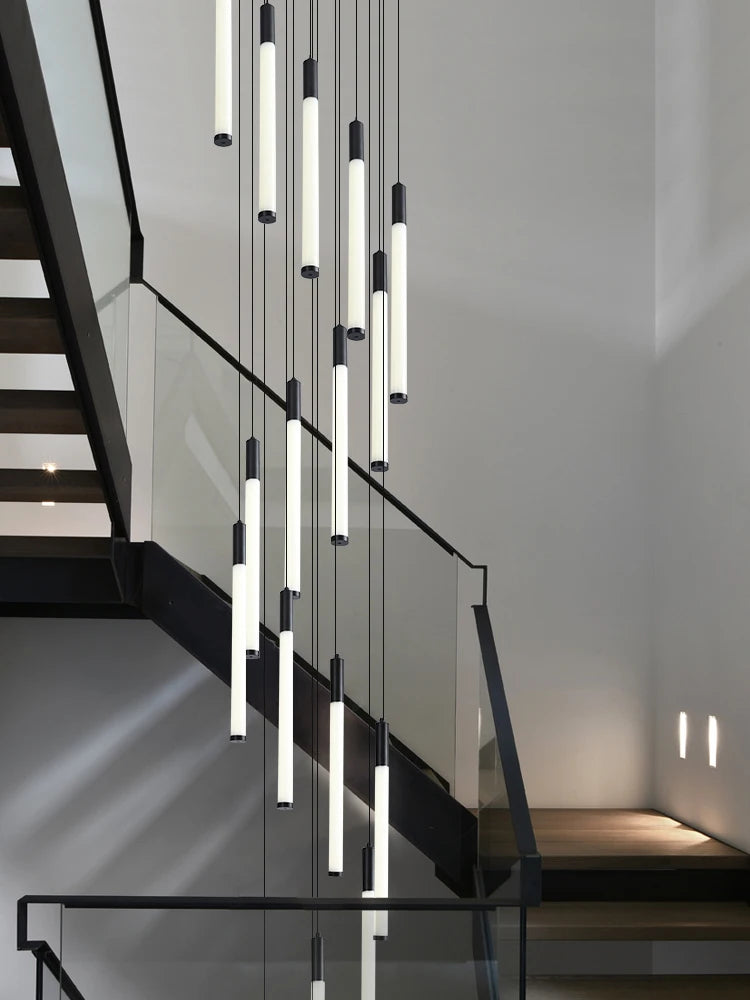 Modern Lighting Long Staircase Pendant Light Ceiling Chandelier hanging lights Stair Chandelier
