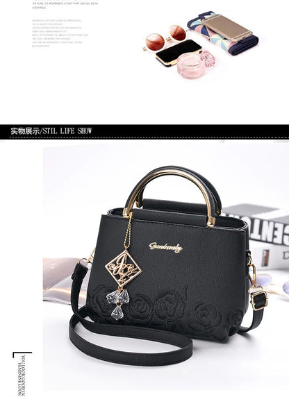 Fashion Brand Women's Bags New Embroidered Handbag Exquisite Ladies Shopping Crossbody Shoulder Bag Tote Bag Small Square Bag