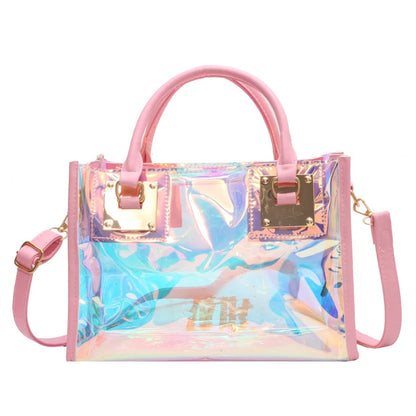 Fashionable Plastic Dazzling Colors Casual Crossbody Bags for Women Ladies Luxury Designer Tote Handbags Travel Shoulder Bag Sac