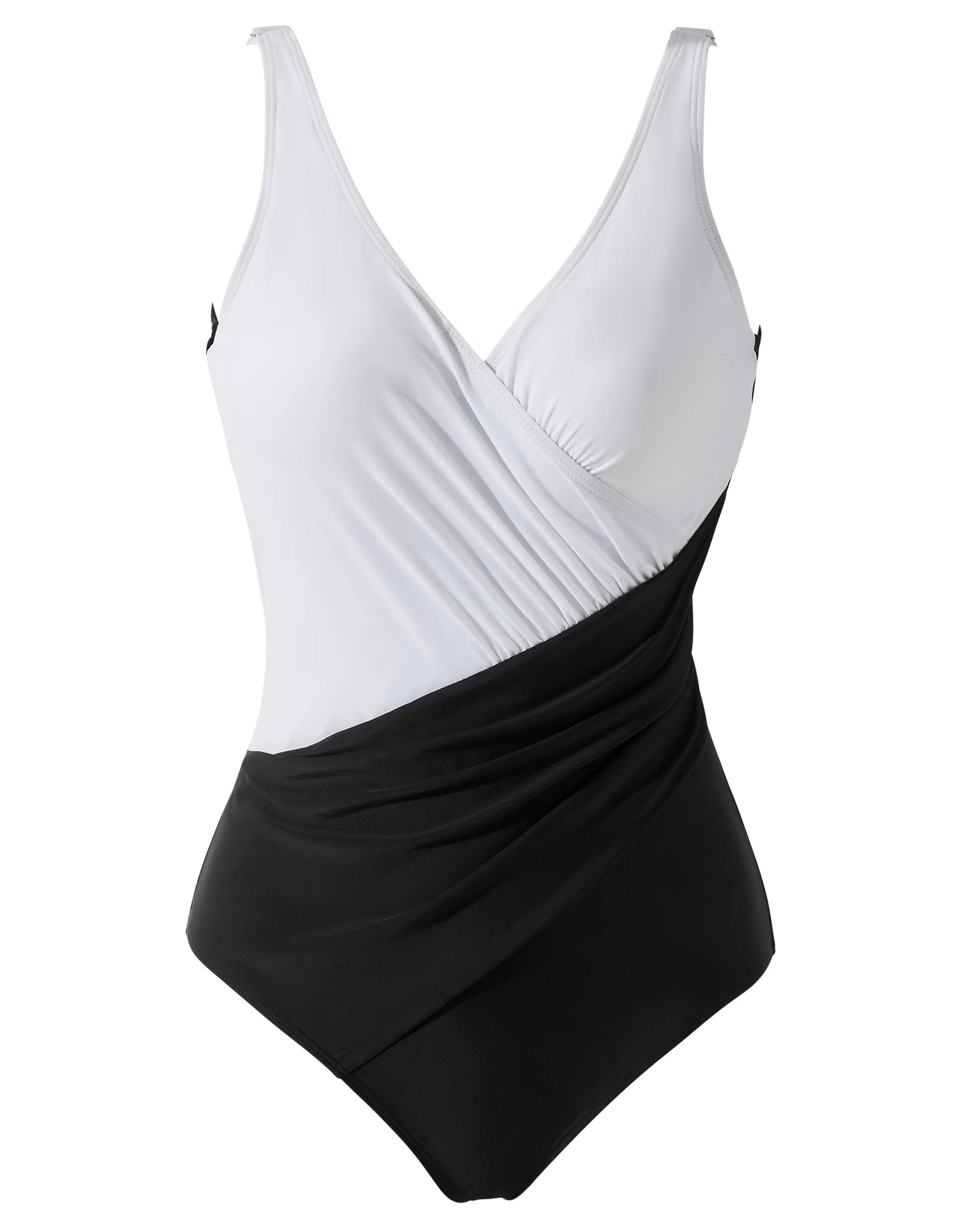 2026 New Sexy V-Neck One Piece Swimsuit For Women Plus Size Swimwear Female Bathing Suits Summer Beach Wear XL Size Swimsuit