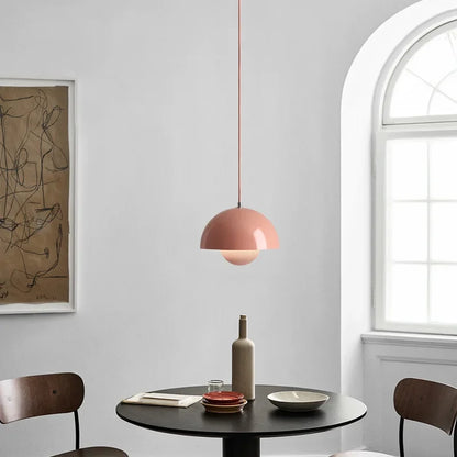 Nordic Minimalist 23cm Pendant Lights Modern Restaurant LED Chandelier E27 Bedroom Study Kitchen Island Home Decoration Gloss