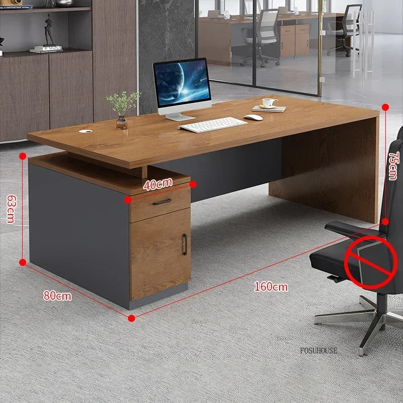 Study Room Single Computer Desk  Office Furniture Nordic Designer Staff Office Desks Nordic Simple Boss Training Office Desk GZ