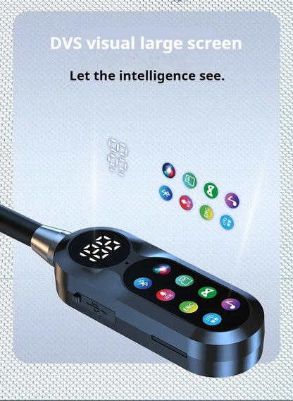 For Live Karaoke HD Screen Wireless Bluetooth 5.4 Headphones HiFi Sound Neckband Earphones Sports Gamer Headsets Noise Reduction