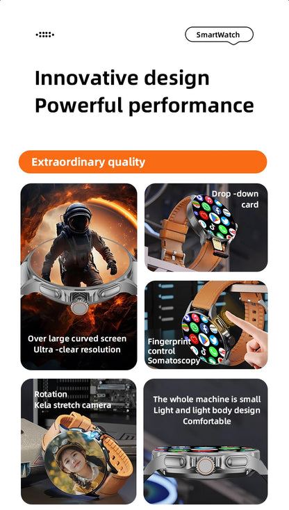 VALDUS GT200 4G Smartwatch HD Camera Man Woman Video Chat Fingerprint Control 32GB Memory WIFI GPS Step Smart Watch For Android