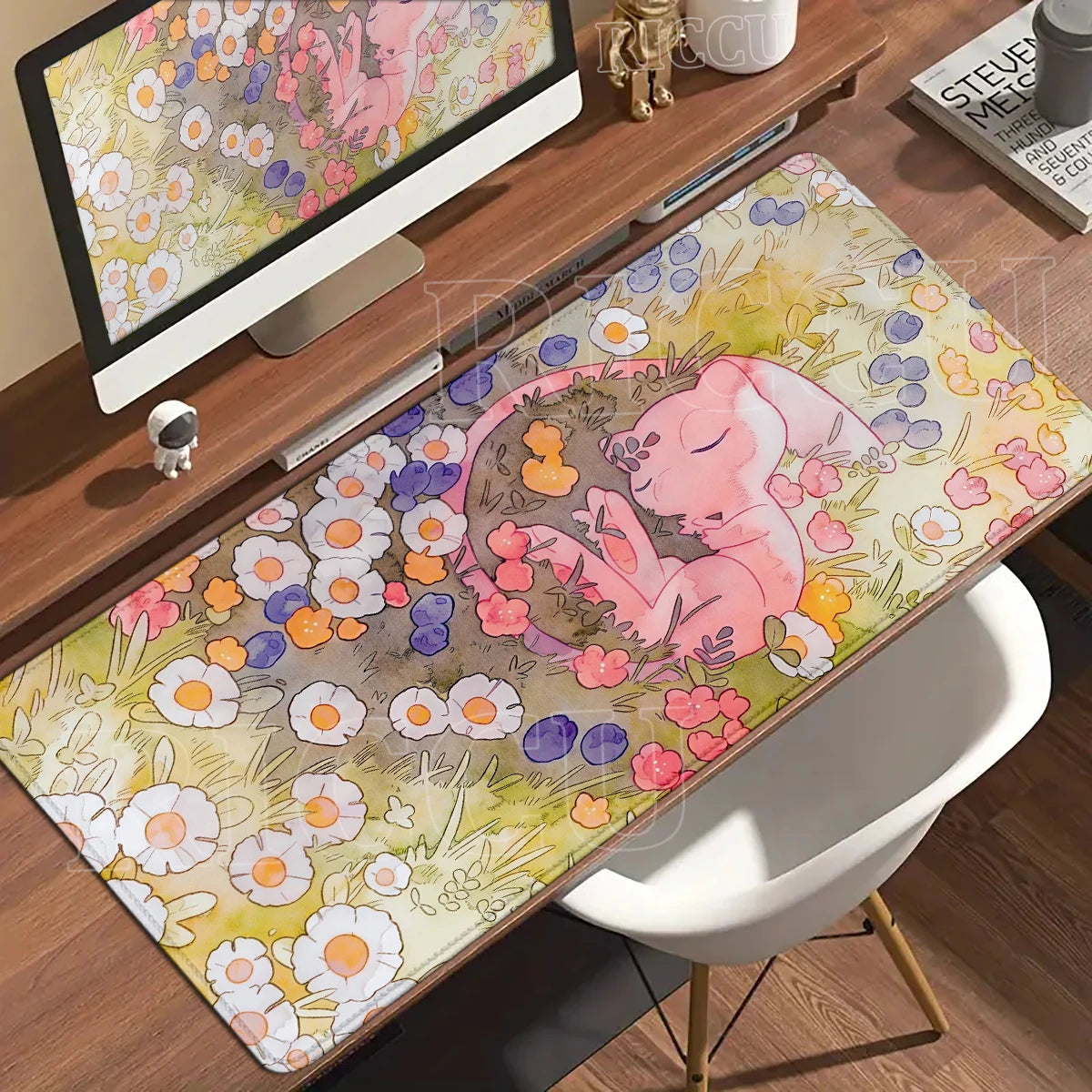 Gaming Mouse Pad Large Rubber Keyboard Desk Mat Anti-slip Gamer Playmat Laptop PC Accessories Carpet Mewtwo P-Pokemon Mousepad
