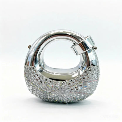 Mini Golden Evening Bag Purses and Handbags Luxury Designer Shoulder Bags Diamond Party Wedding Round Acrylic Clutch Purse Ins