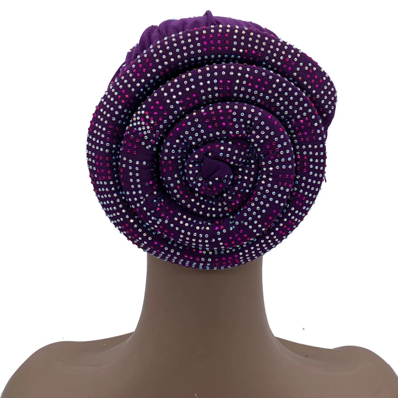 Summer Breathable Turban Cap for Women Muslim Under Scarf Cap African Lady Head Wraps Bonnet