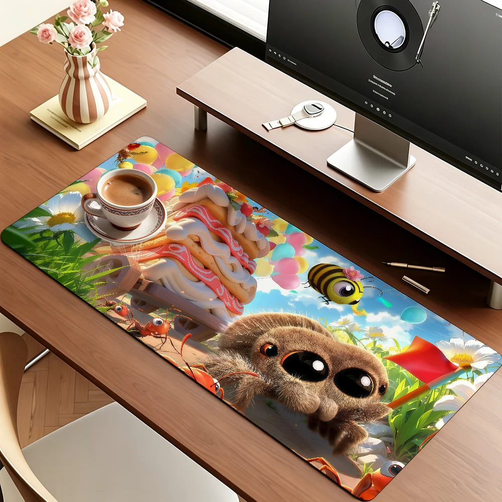 Cartoon L-Lucas The S-Spider Mouse Pad Anti Slip Rubber Edge Locked Thickened Laptop Gaming Desk Mat