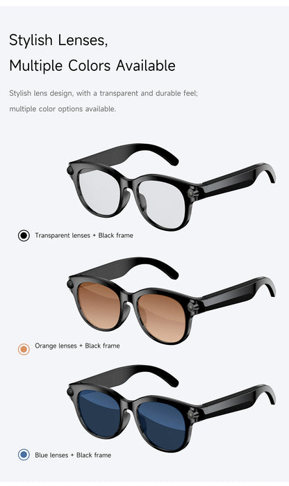 2026 AI Smart Glasses AI Translation Sunglasses Bluetooth Calling Music Player Camera Control Vedio Recording Glasses Men Women