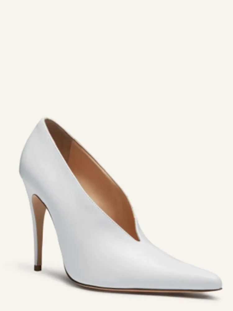 2026Spring/Summer New Pointed Stiletto Single Shoes European and American Fashion 34-45 Large Women's Fashion Women's Shoes