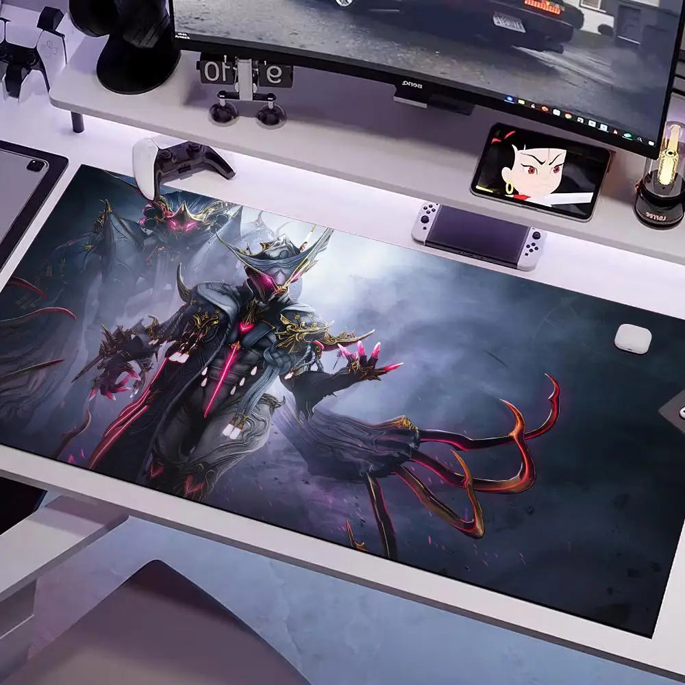 Game Warframe Mouse Pad Multiple Sizes Large Square Computer Office Game Table Mats Rubber Anti-slip Mousepads