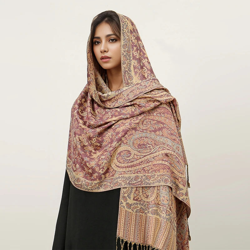 2024 Luxury Brand Cashmere Women Scarf Printed Winter Warm Shawl and Wraps Pashmina Bandana Long Jacquard Paisley Female Foulard