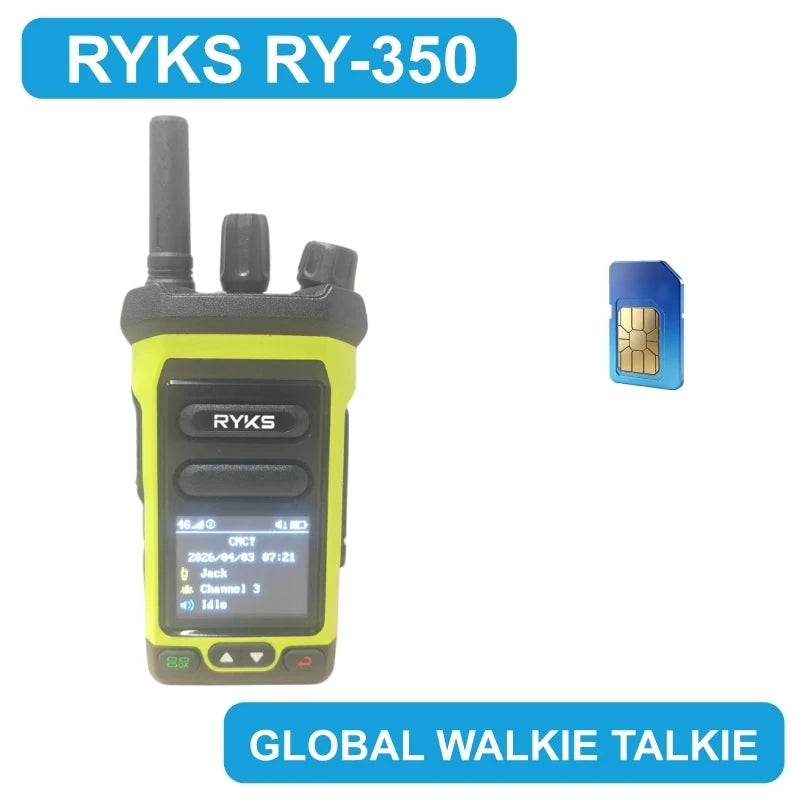 Global Walkie Talkie 10000Km Range Poc Radio 4G Global With 2250Mah Type-C Charger For Hiking