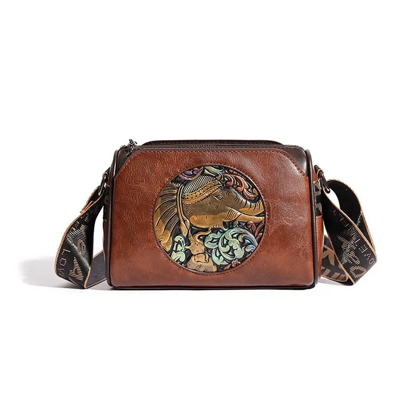 Women Crossbody Bag for Women Elephant Bags Fashion Print High Quality Leather Shoulder Bag Messenger Bags Sac a Main