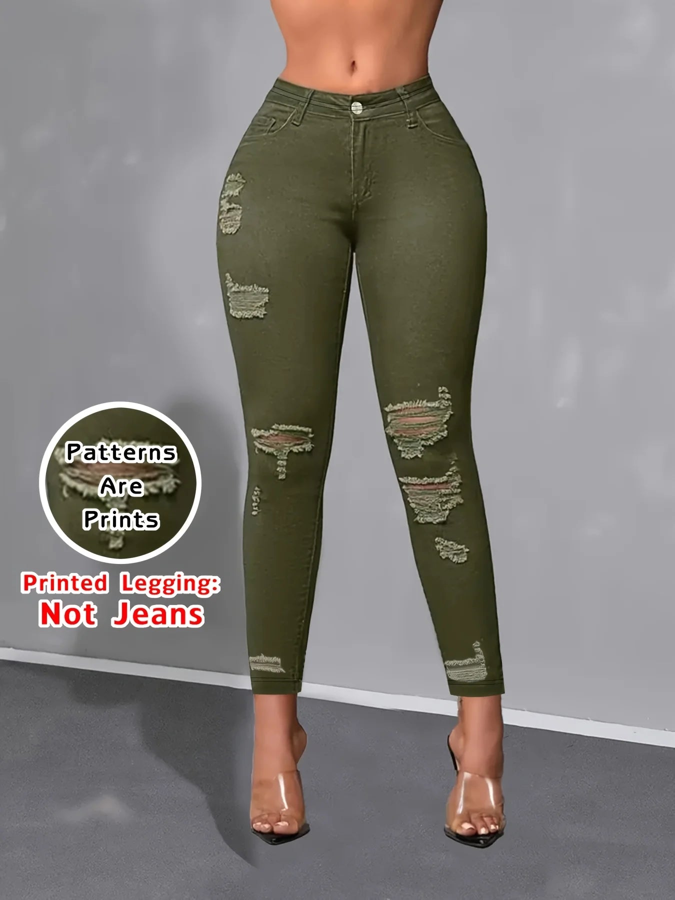 0132printed-legging-not-denim-fabricWomen's Four-Season Denim Printed Leggings Non-Denim Fabric Skinny Pants