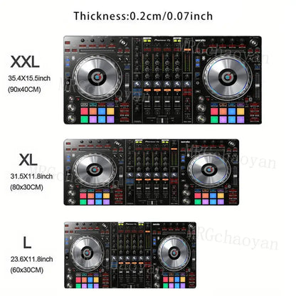Mouse Pad Music Radio Dj Panel Gamer printon demand Custom Computer MousePad Natural Rubber Office Soft PC Accessory Desktop Pad