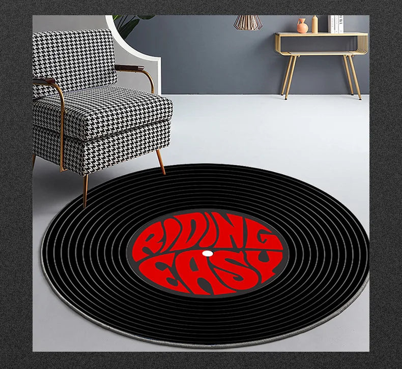 Round game machine rug living room bedroom computer chair floor mat hanging basket mat gaming video game room decorative carpet
