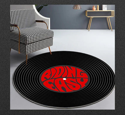 Round game machine rug living room bedroom computer chair floor mat hanging basket mat gaming video game room decorative carpet