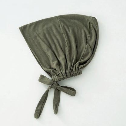 82 Colors Tie-Back Undercaps Fashion Women's Inner Hijab Muslim Cap Bonnet Plain Islamic Cotton Spandex Jersey DEW Underscarf