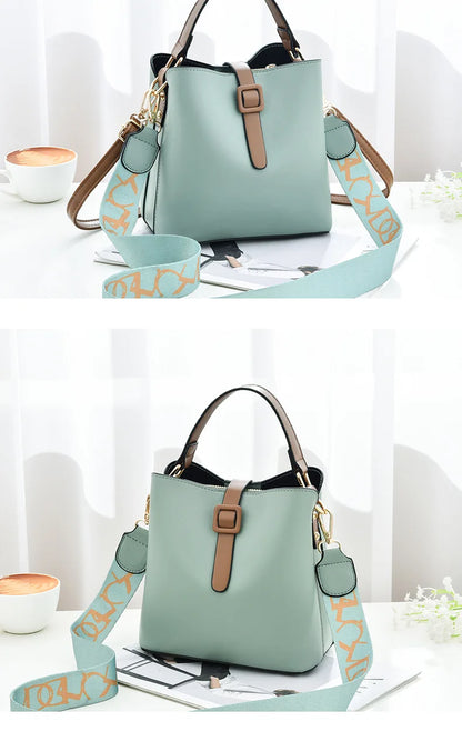 Fashionable Wide Shoulder Strap Women Handbag Classic Retro Small Square Bag Luxury Brand Designer Single Shoulder Crossbody Bag