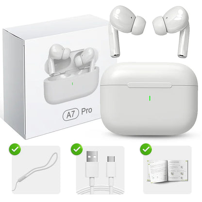 2026 A7 Pro Wireless Bluetooth Earphones TWS Headset HiFi Earbuds Noise Reduction Headphones Waterproof For IPHONE Android