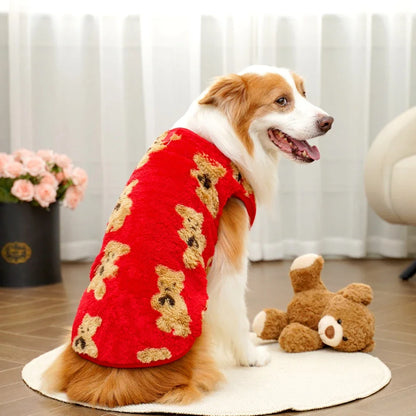 Autumn Winter Warm Dog Clothes for Small Dogs Cats Outdoor Soft Cozy Fleece Jacket Vest Coat Pet Medium Large Dogs Costume