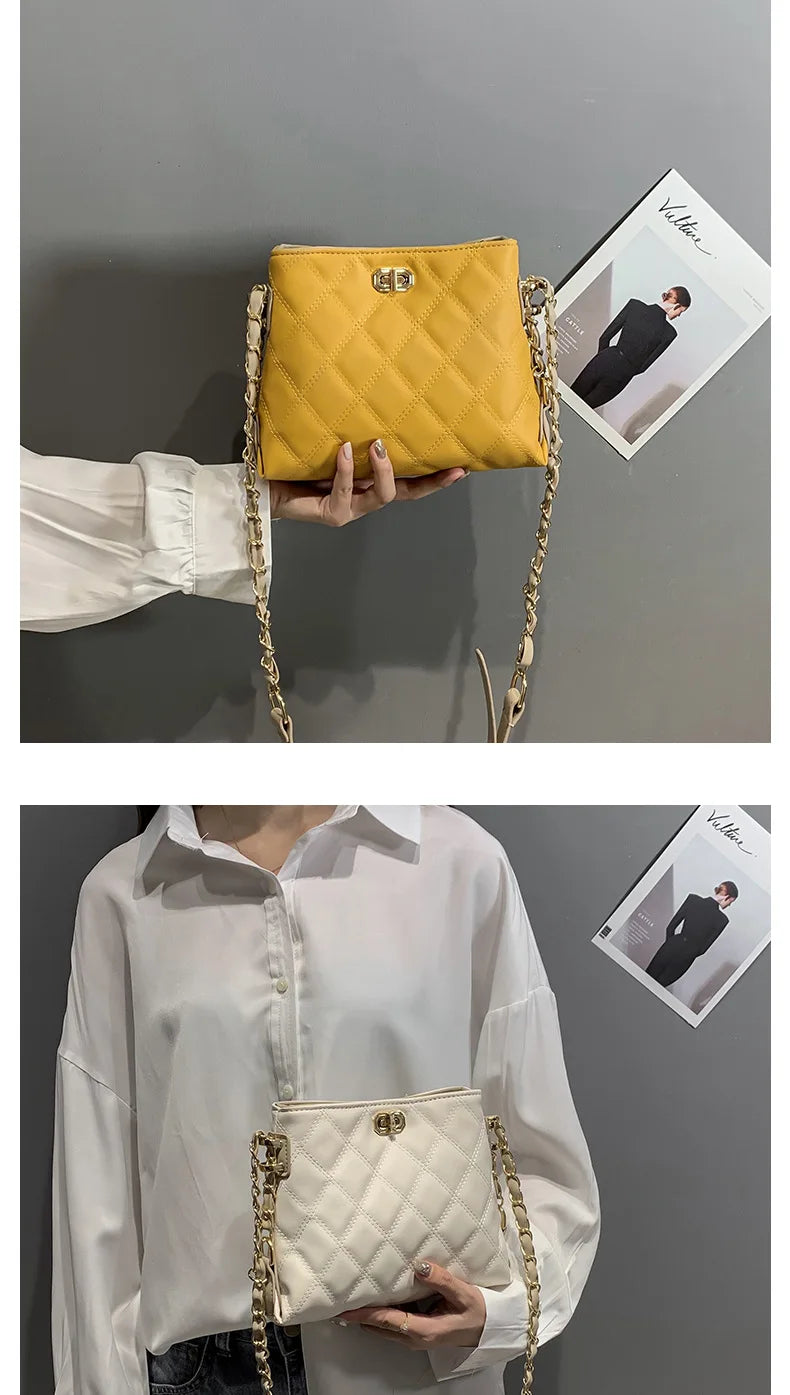 Design Handbag Shoulder Bags for Women Small Luxury Crossbody Bag High Quality Soft Leather Purse New Ladies Small Square Bag