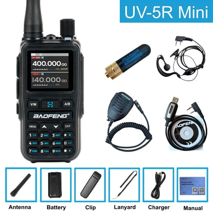 Baofeng Uv-5R Mini 5W /1pcs Walkie Talkie Long Range Smartphone Programming