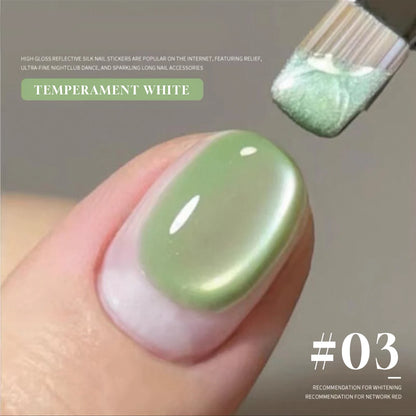 MIANEL 12ML Hit Product Gold Amber Cat Eye Gel Nail Polish 2026 New Blue Glass Beads Cat Eye Gel Nail Green Nails 1-21pcs