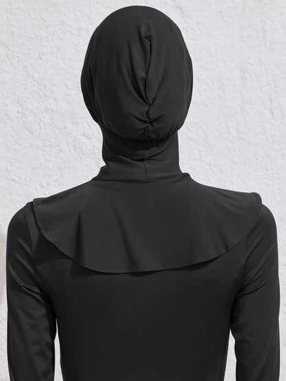 1PCS Summer Sporty Bath Swim Hijab Swimming Instant Turban Women , Extended Neck Design