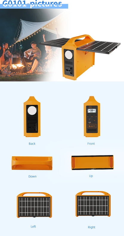 All in One Solar Power Station 100W Generador Solar Outdoor Camping Emergency Mini Portable Power Station with Solar Panels