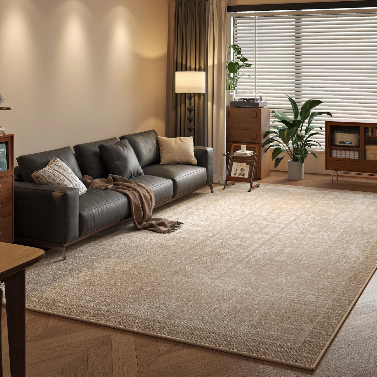 Large Area Carpet For Living Room Rug Bedside Bedroom Floor Mat Loop Pile TPR Non-Slip Waterproof Rugs 카페트 거실 대형 Alfombra Salón