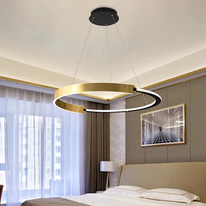 Modern rings long Pendant lights led Chandeliers for living room 2023 indoor lighting Ceiling lamp interior lighting Chandeliers
