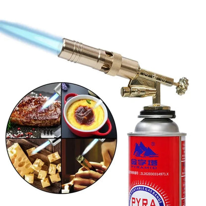 Outdoor Portable Welding Gas Torch Flame Nozzle Butane Burner Camp BBQ Lighter Flamethrower Kitchen Supplies Welding Equipment