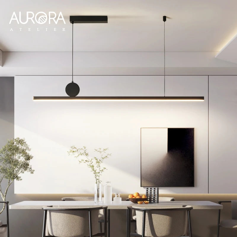 Pendant Lights Modern Simple Dining Room Lights For Kitchen Long Chandelier Living Room Pendant Lamp Home Decoration Lighting
