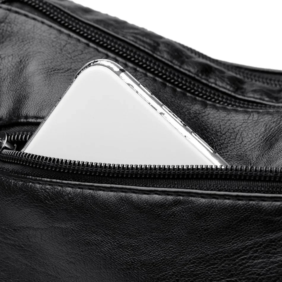 Fashion Soft Leather Crossbody Bags for Women 2026 Casual Female Multi Pocket Messenger Bags Retro Handbags Ladies Shoulder Bags