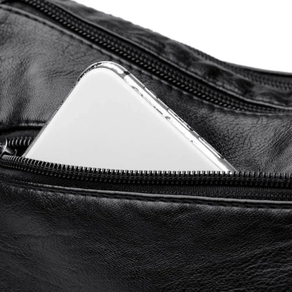 Fashion Soft Leather Crossbody Bags for Women 2026 Casual Female Multi Pocket Messenger Bags Retro Handbags Ladies Shoulder Bags