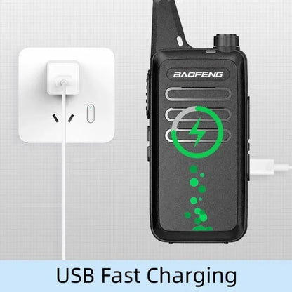 1/2PCS Baofeng BF-T20 Walkie Talkie Mini Micro USB Charging Portable Two Way Radios Upgrade Of BF-C9 KD-C1 For Hunting Kid’s Toy