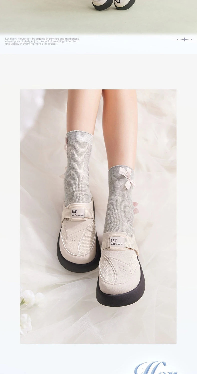 361 Degrees YY Bokken Women's Slippers Casual Wear Soft Comfortable No shoelaces Convenient Female Outdoor Slippers 682626705