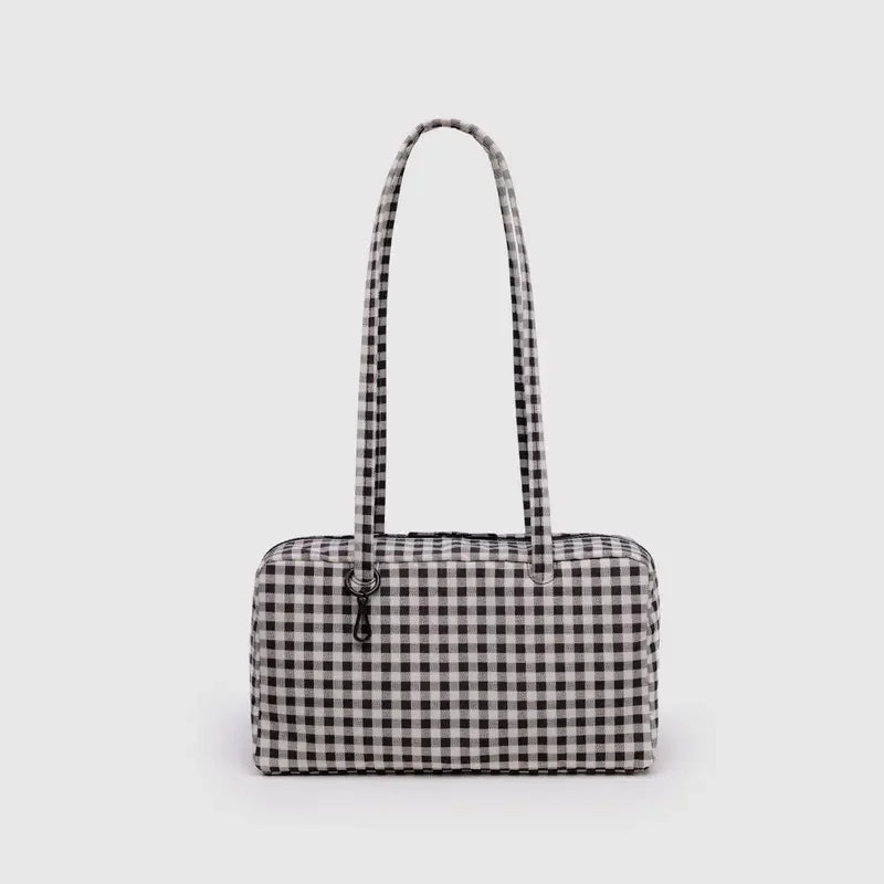 Brand Nylon Bowling Tote Bag Women Luxury Large Capacity Simple Versatile Shoulder Purse Ultralight Zipper Commuting Travel Bag