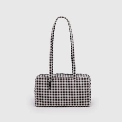 Brand Nylon Bowling Tote Bag Women Luxury Large Capacity Simple Versatile Shoulder Purse Ultralight Zipper Commuting Travel Bag