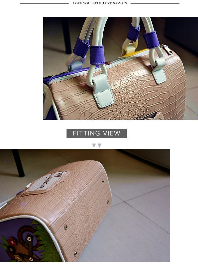 Luxury Vintage Shoulder Bag for Women Beautiful Design Creative Boston Bag for Friends Gifts
