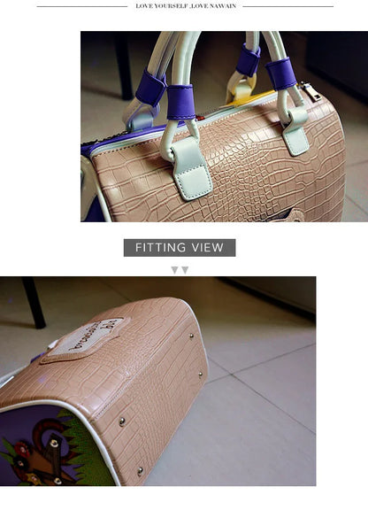 Luxury Vintage Shoulder Bag for Women Beautiful Design Creative Boston Bag for Friends Gifts