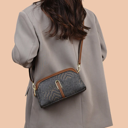 Luxury Designer Women's Shoulder Bag Fashion Print Purse Ladies High Quality Leather Crossbody Bag Messenger Commuter Sac A Main